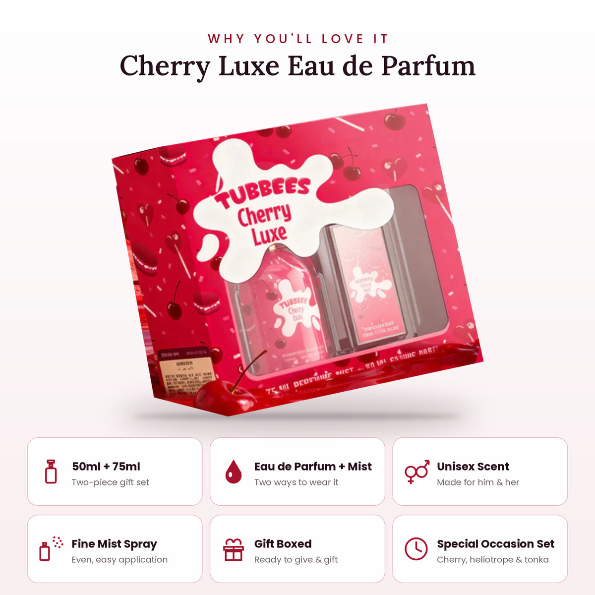 Cherry Luxe key features