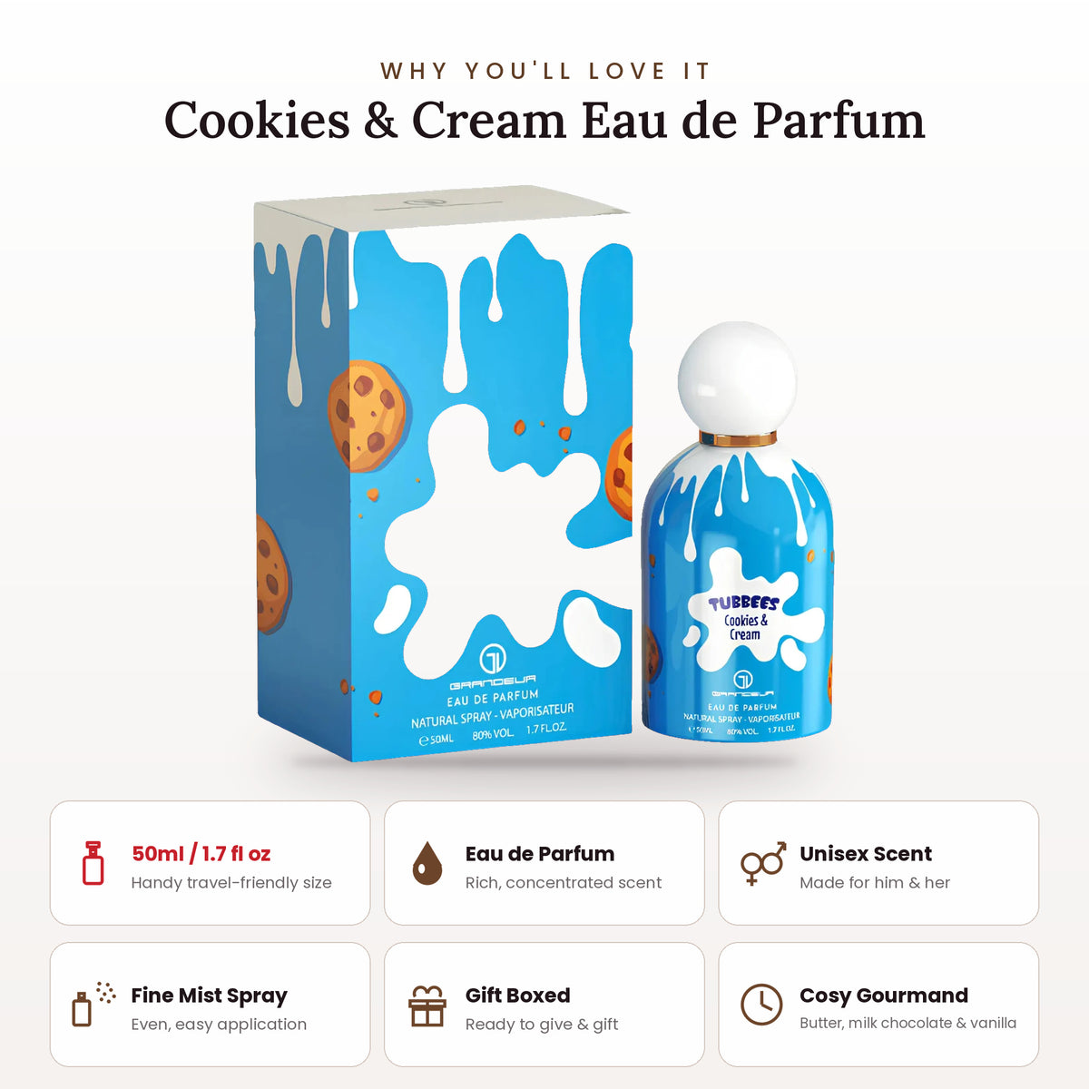 Cookies & Cream key features