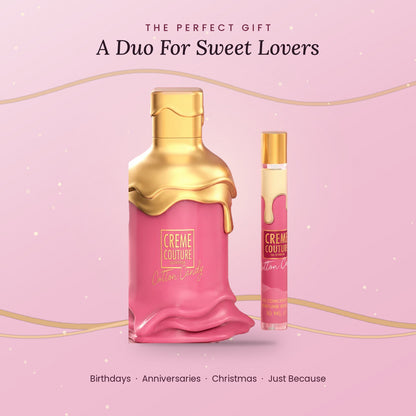 Creme Couture Cotton Candy two-piece fragrance set gift ready perfume