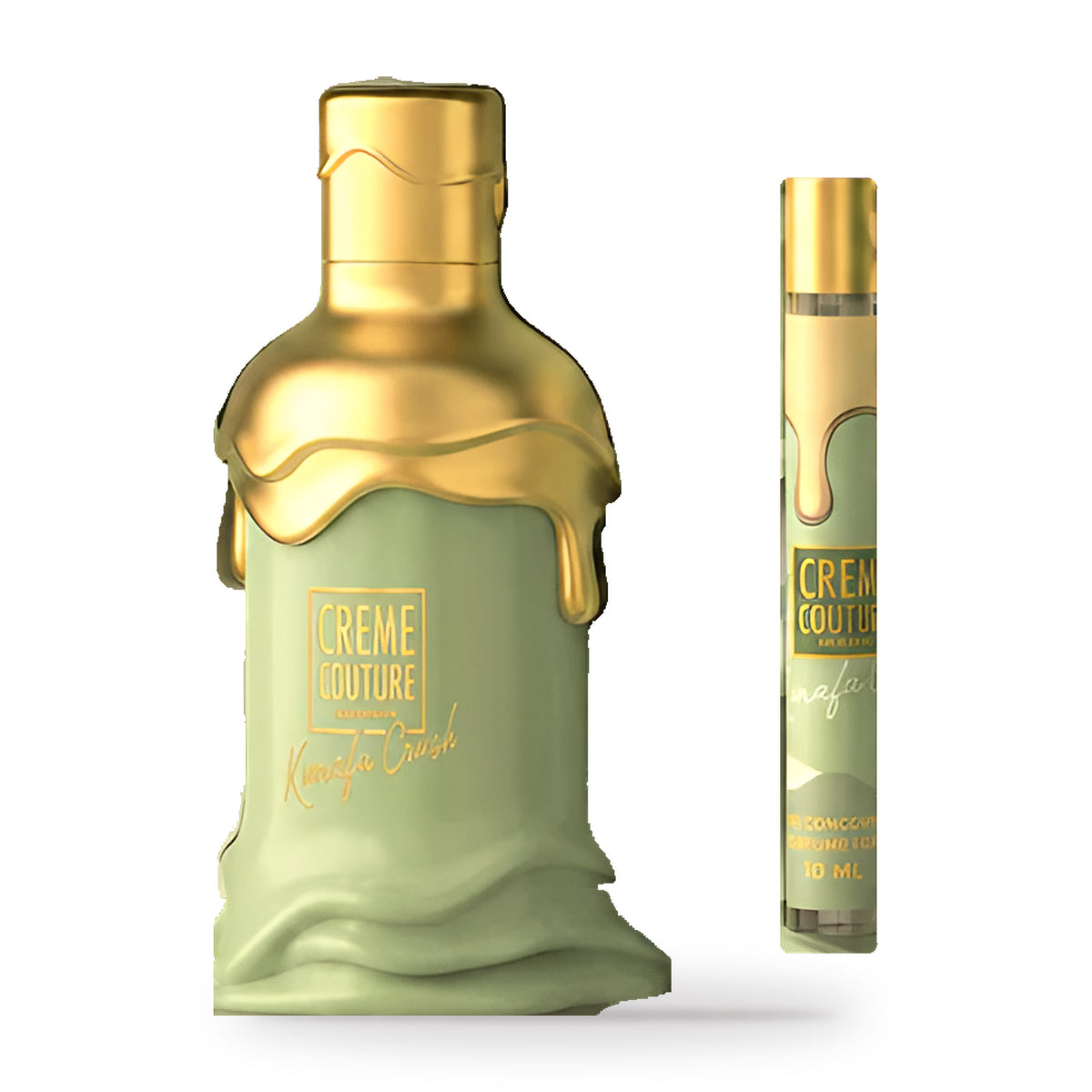 Creme Couture Kunafa Crush two-piece fragrance set by Emper 100ml bottle and box