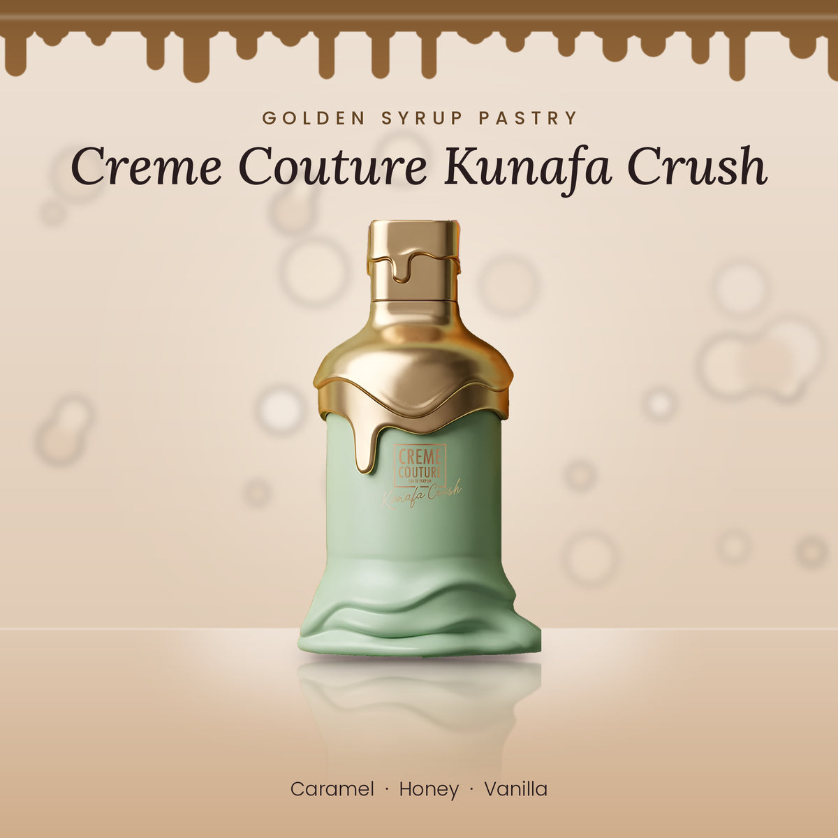 Creme Couture Kunafa Crush two-piece fragrance set by Emper lifestyle