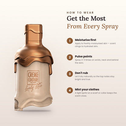 How to wear Creme Couture Lovely Latte two-piece fragrance set