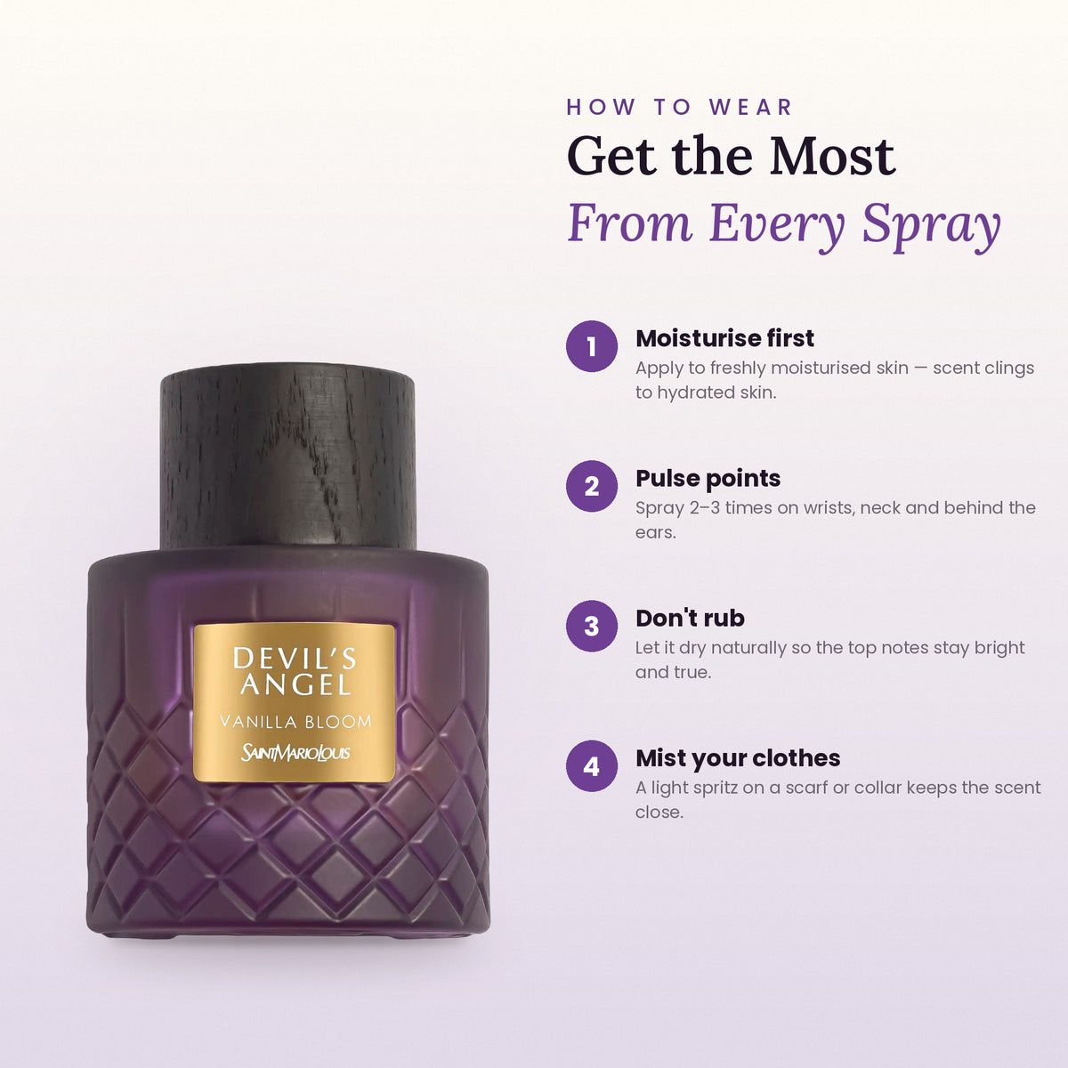 How to wear Devil's Angel Vanilla Bloom