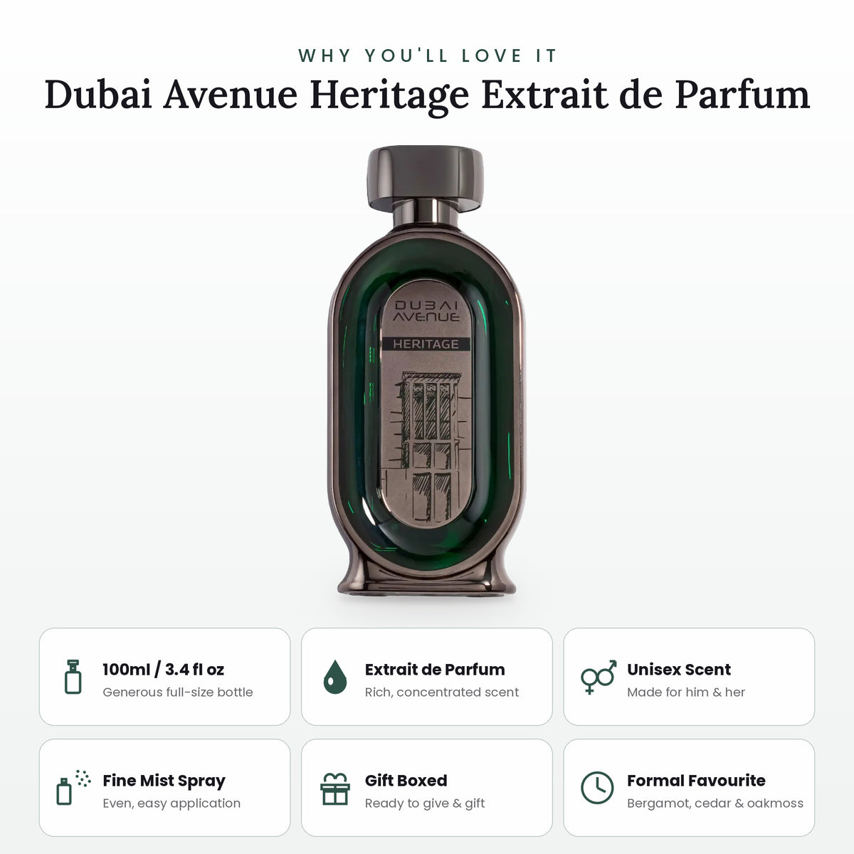 Dubai Avenue Heritage key features