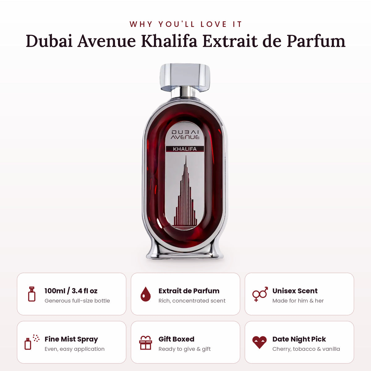 Dubai Avenue Khalifa key features