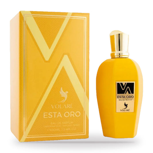Esta Oro by Volare 100ml bottle and box