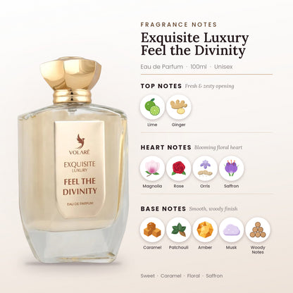 Exquisite Luxury Feel the Divinity fragrance notes – top, heart and base