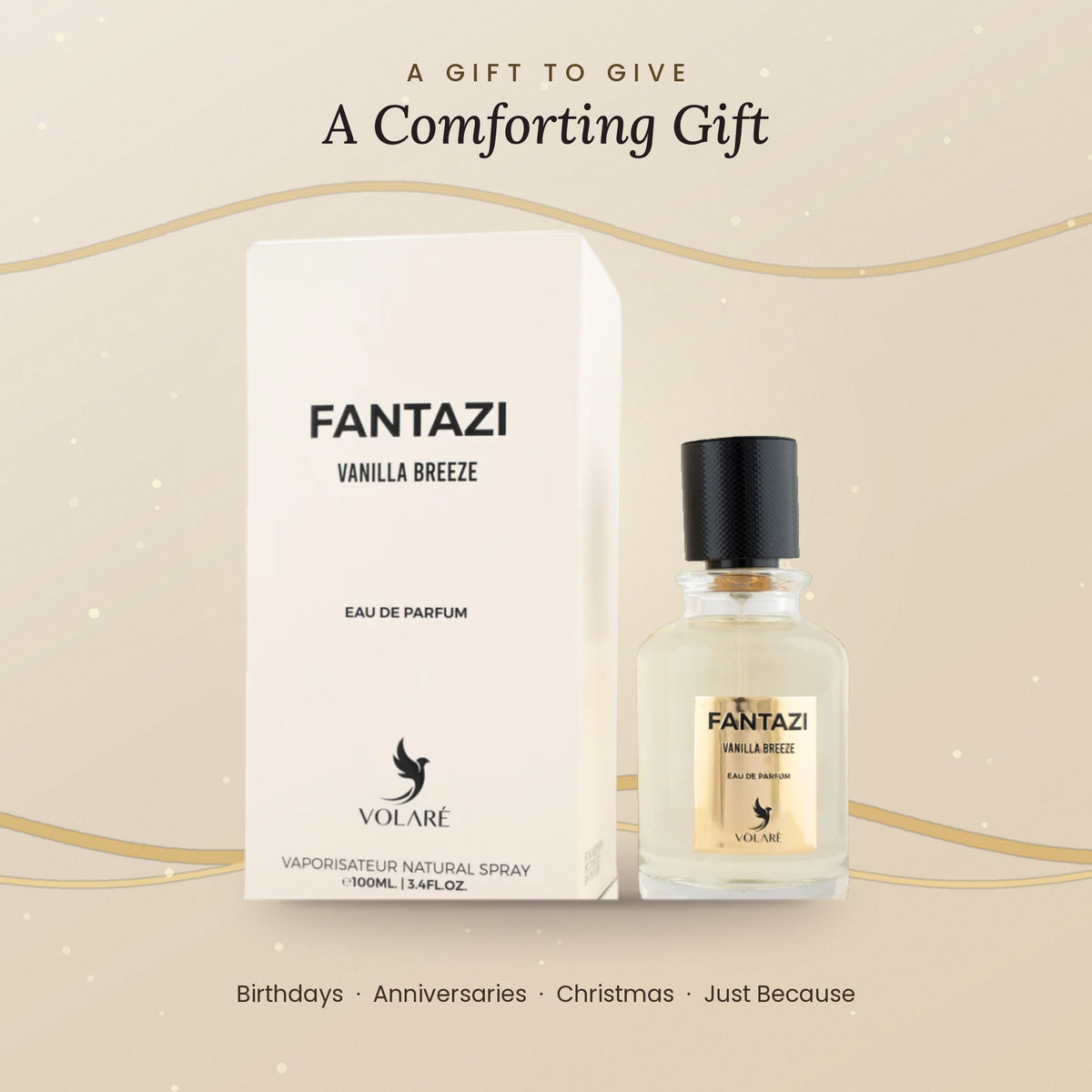 Fantazi Vanilla Breeze gift ready perfume