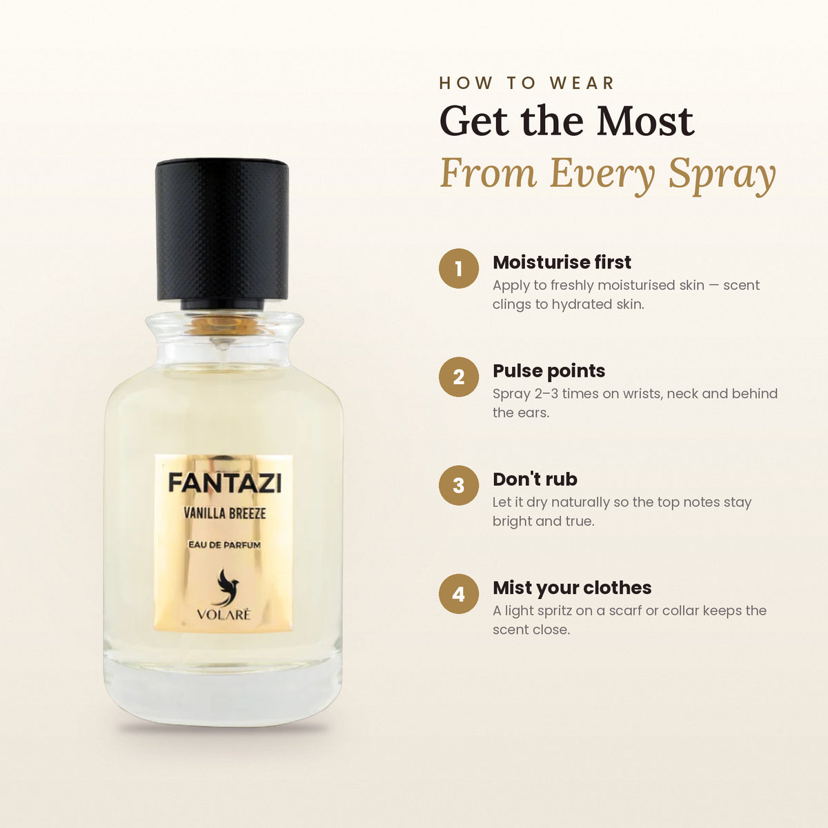 How to wear Fantazi Vanilla Breeze