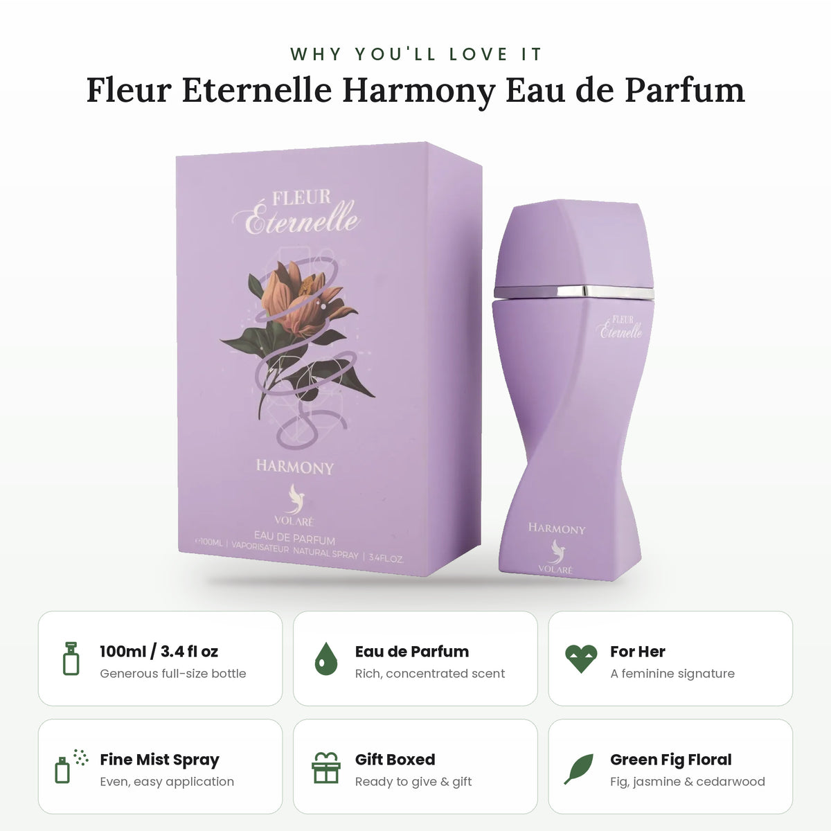 Fleur Eternelle Harmony key features