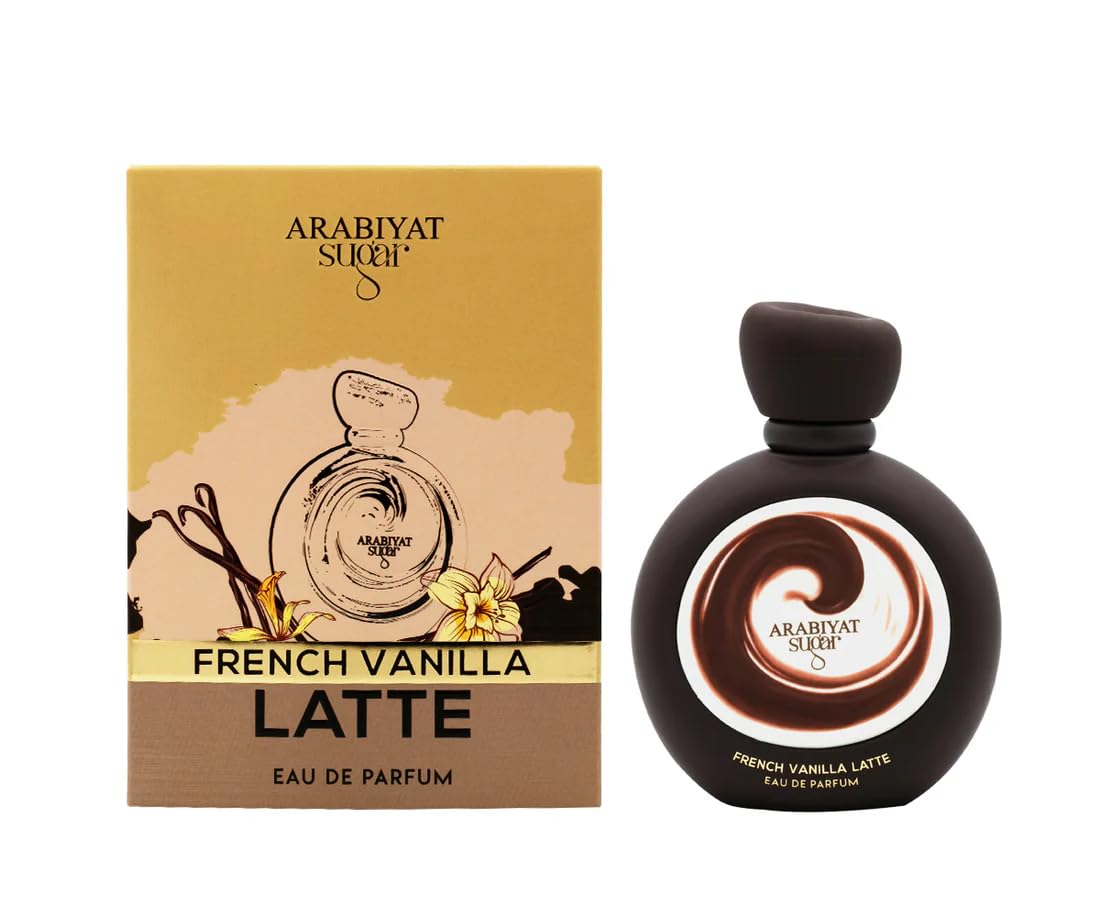Arabiyat Sugar French Vanilla Latte EDP Eau de Parfum For Men & Women Unisex Fragrance 100 ml, Made in UAE
