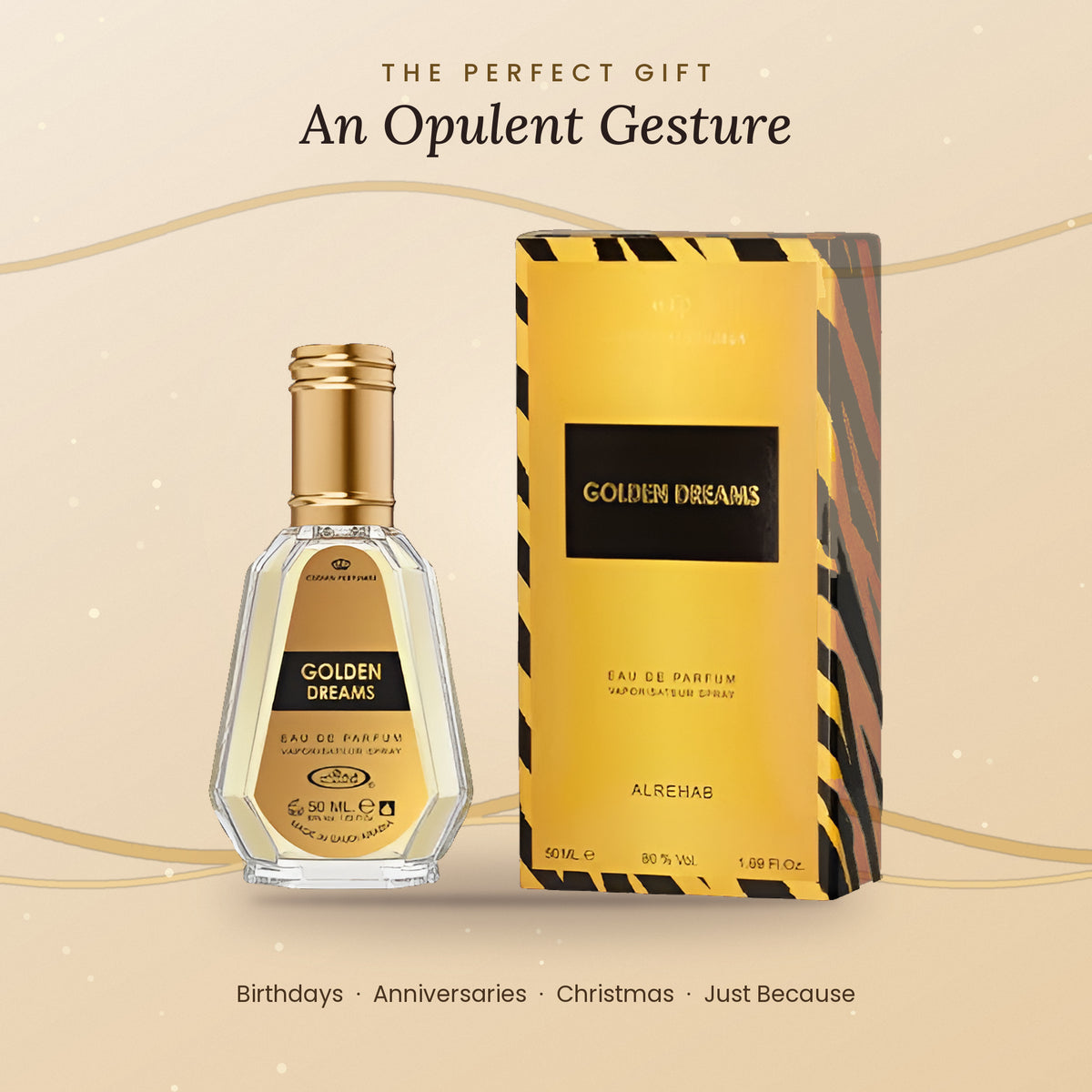 Golden Dreams gift ready perfume
