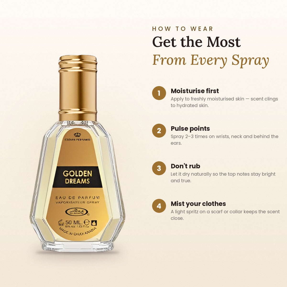 How to wear Golden Dreams