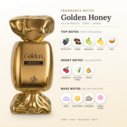 Golden Honey fragrance notes – top, heart and base