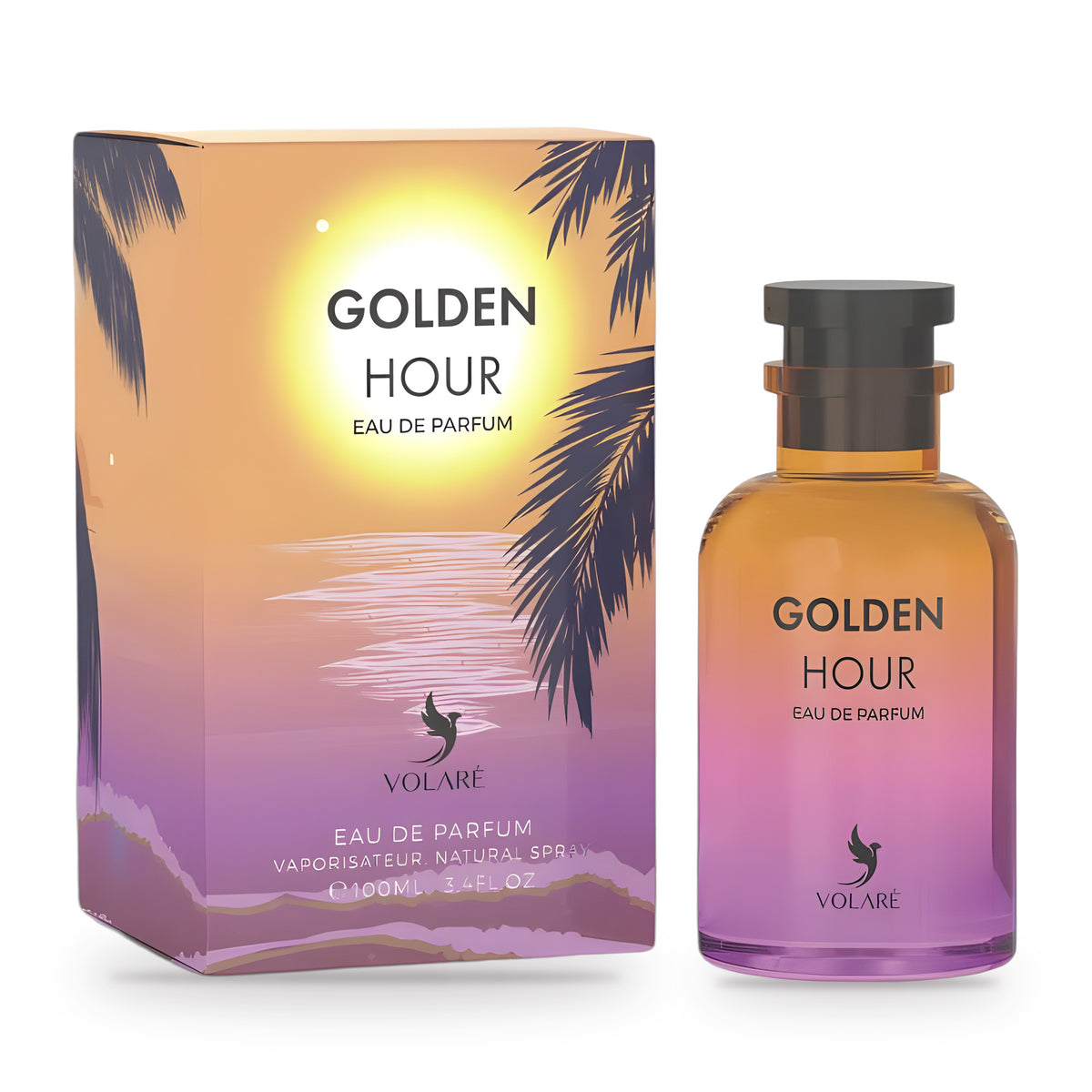 Golden Hour by Volare 100ml bottle and box