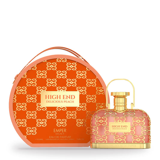 High End Delicious Peach by Emper 100ml bottle and box
