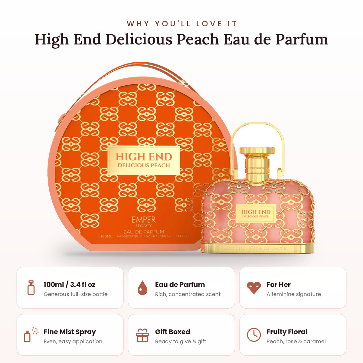 High End Delicious Peach key features