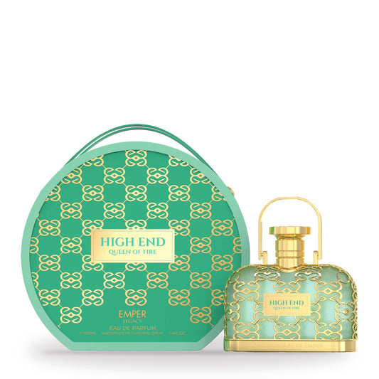 High End Queen of Fire by Emper 100ml bottle and box