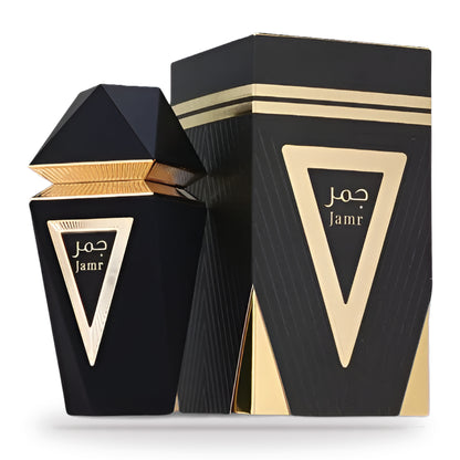 Jamr Black by Athoor Al Alam 100ml bottle and box