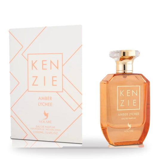 Kenzie Amber Lychee by Volare 100ml bottle and box