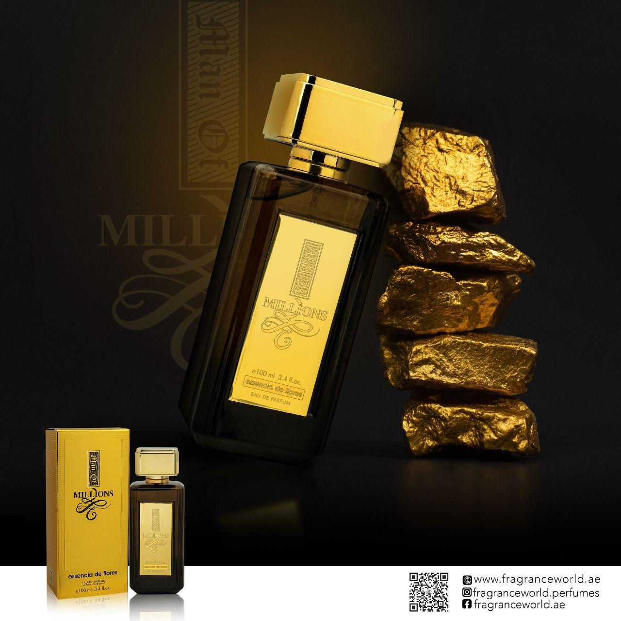 Fragrance World Essencia De Flores Millions Eau De Parfum 100ml Perfume Fragrance Spray