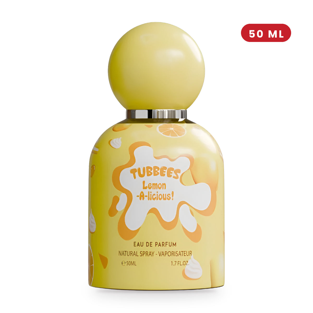Lemon A-Licious by Tubbees 50ml bottle and box