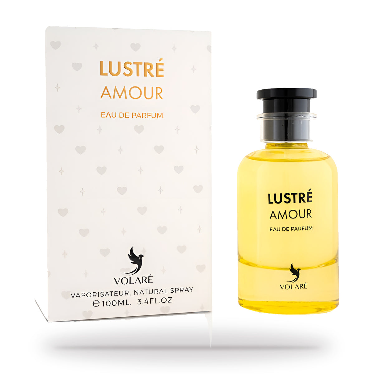 Lustre Amour by Volare 100ml bottle and box