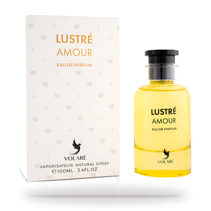 Lustre Amour by Volare 100ml bottle and box