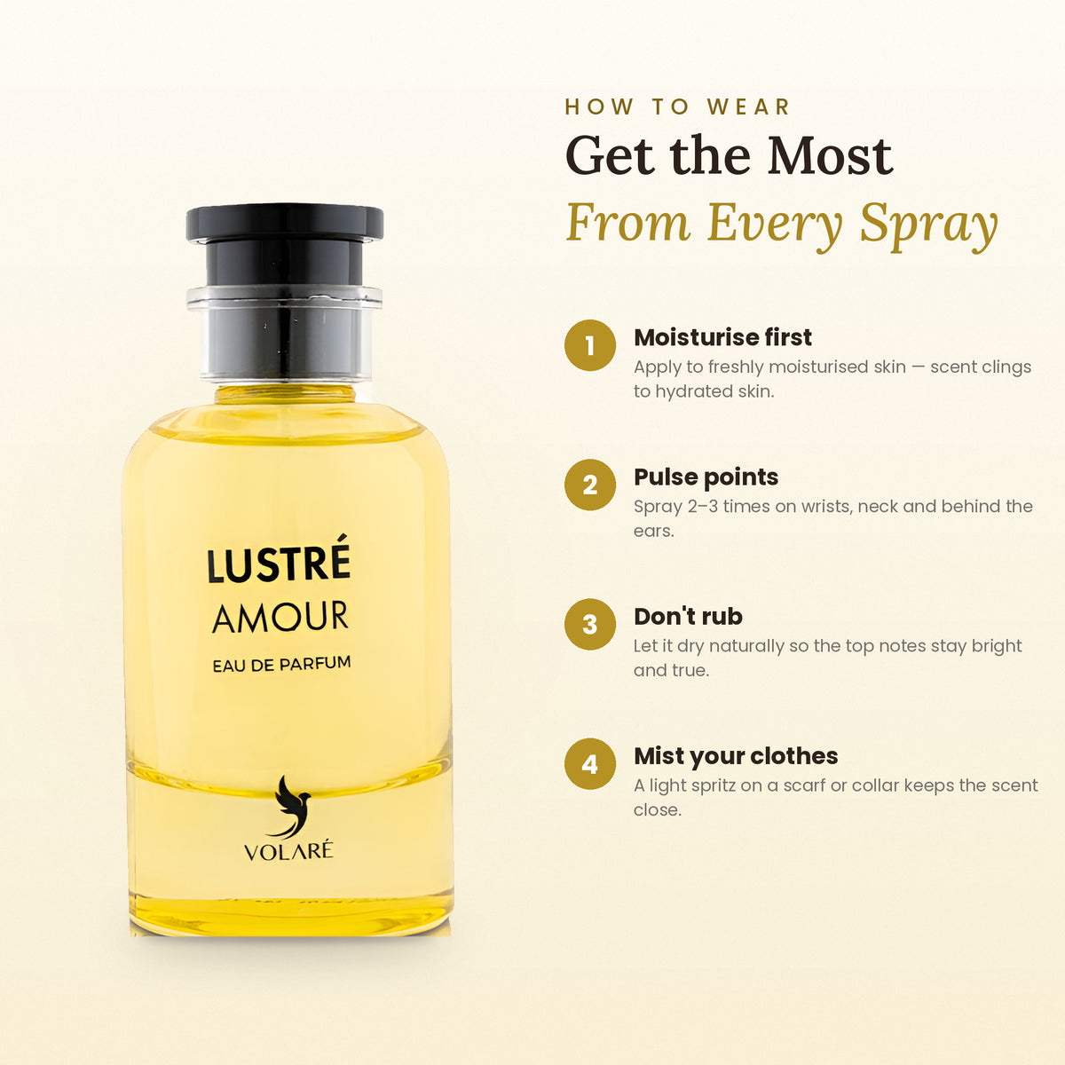 How to wear Lustre Amour