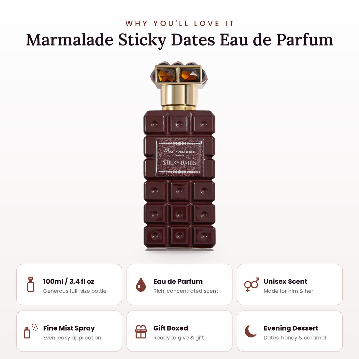 Marmalade Sticky Dates key features