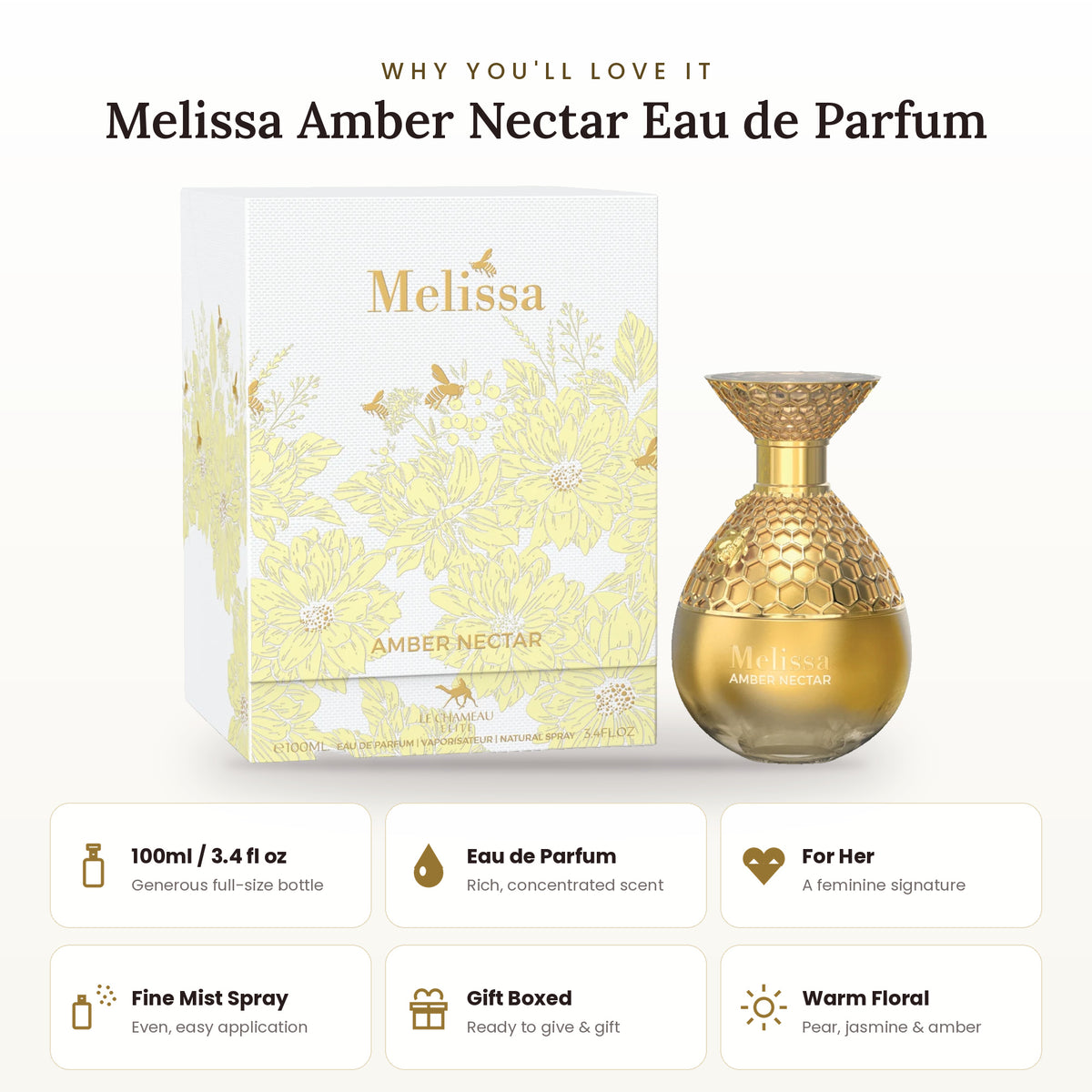 Melissa Amber Nectar key features