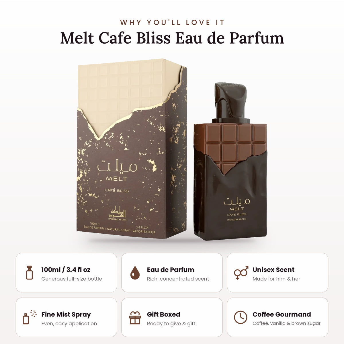Melt Café Bliss key features
