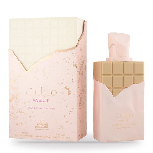 Melt Marshmallow Kiss by Mamlakat Al Oud 100ml bottle and box