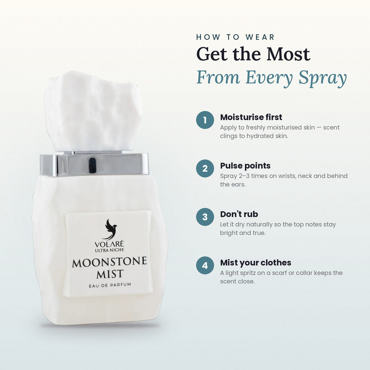 How to wear Moonstone Mist