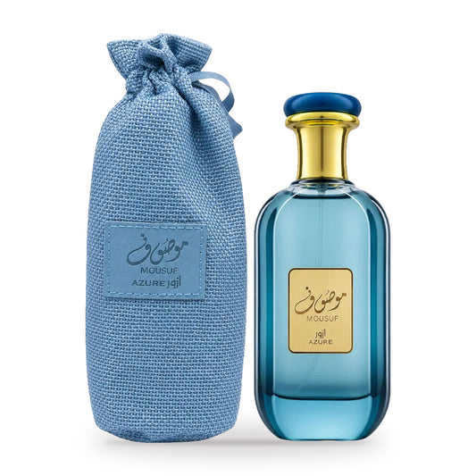 Mousuf Azure by Ard Al Zaafaran 100ml bottle and box