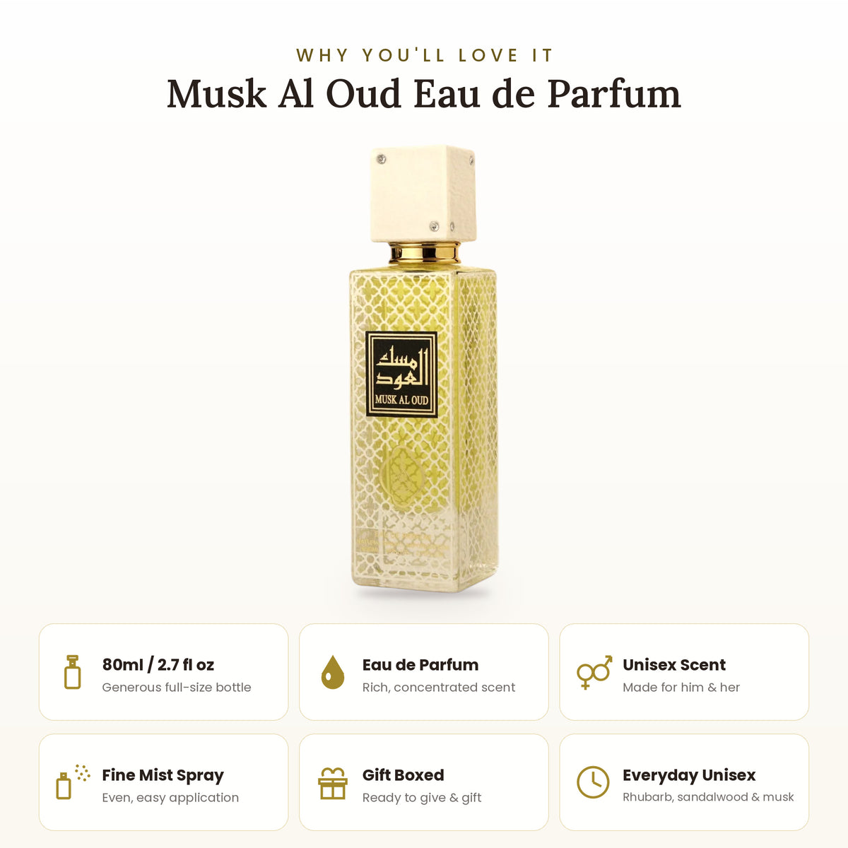 Musk Al Oud key features