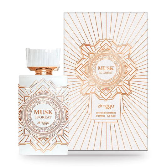 Musk Is Great by Zimaya 100ml bottle and box