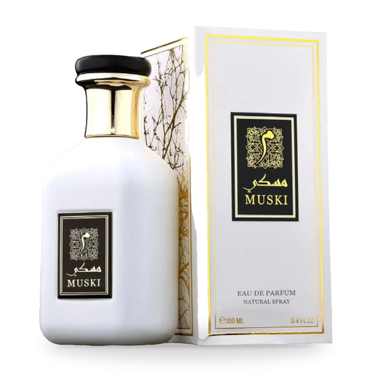 Muski by Athoor Al Alam 100ml bottle and box
