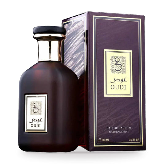 Oudi by Athoor Al Alam 100ml bottle and box