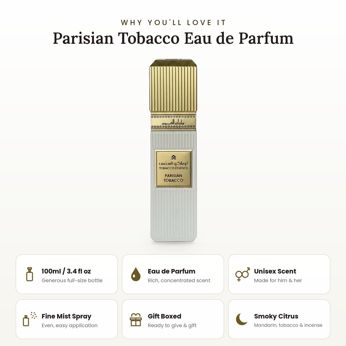 Parisian Tobacco key features