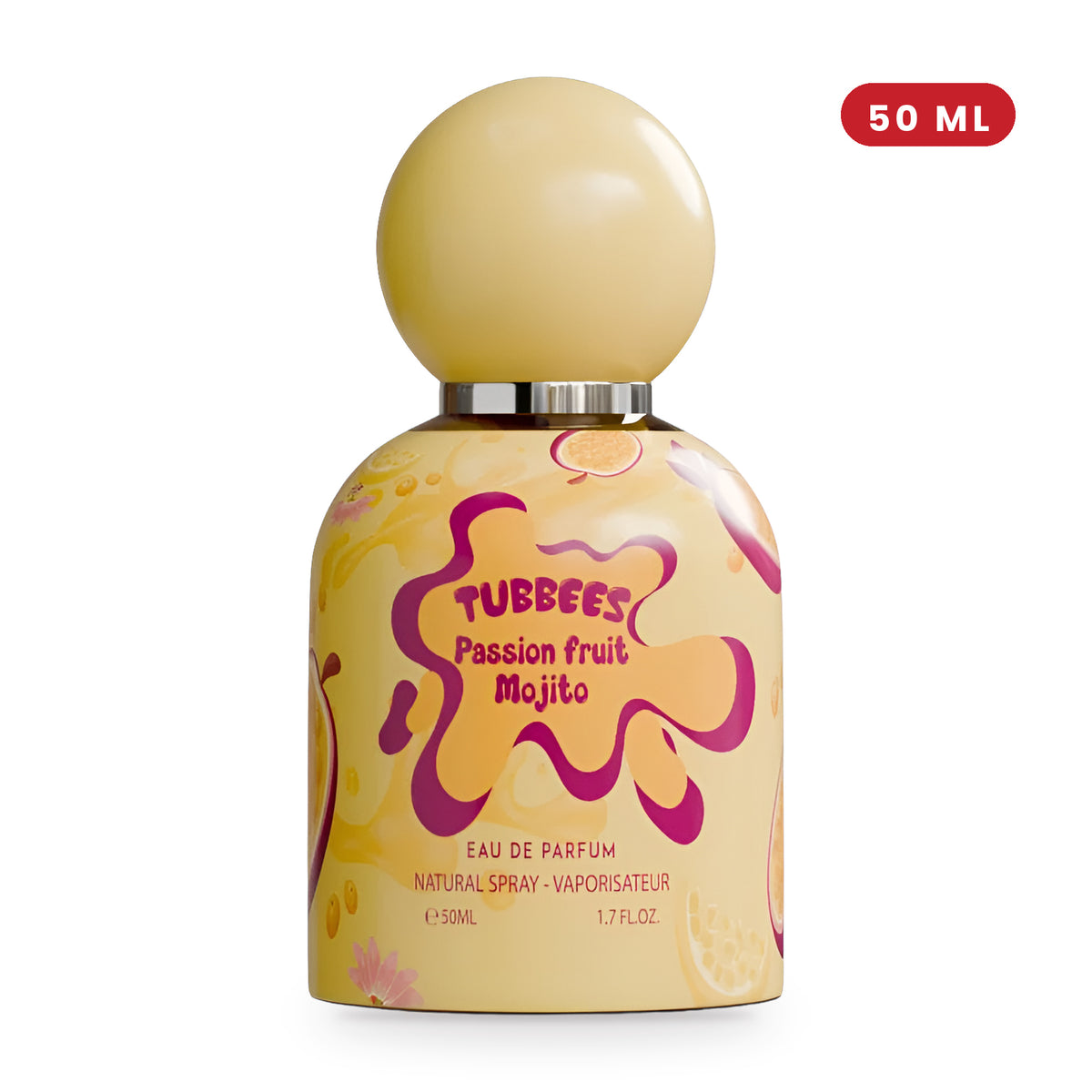 Passion Fruit Mojito by Tubbees 50ml bottle and box