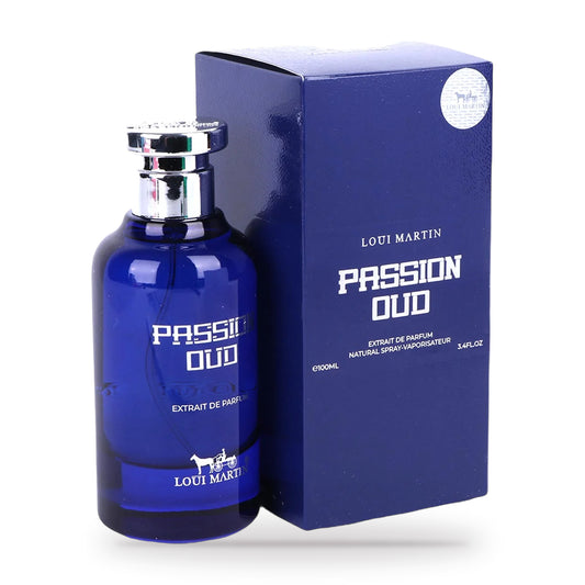 Passion Oud by Loui Martin 100ml bottle and box