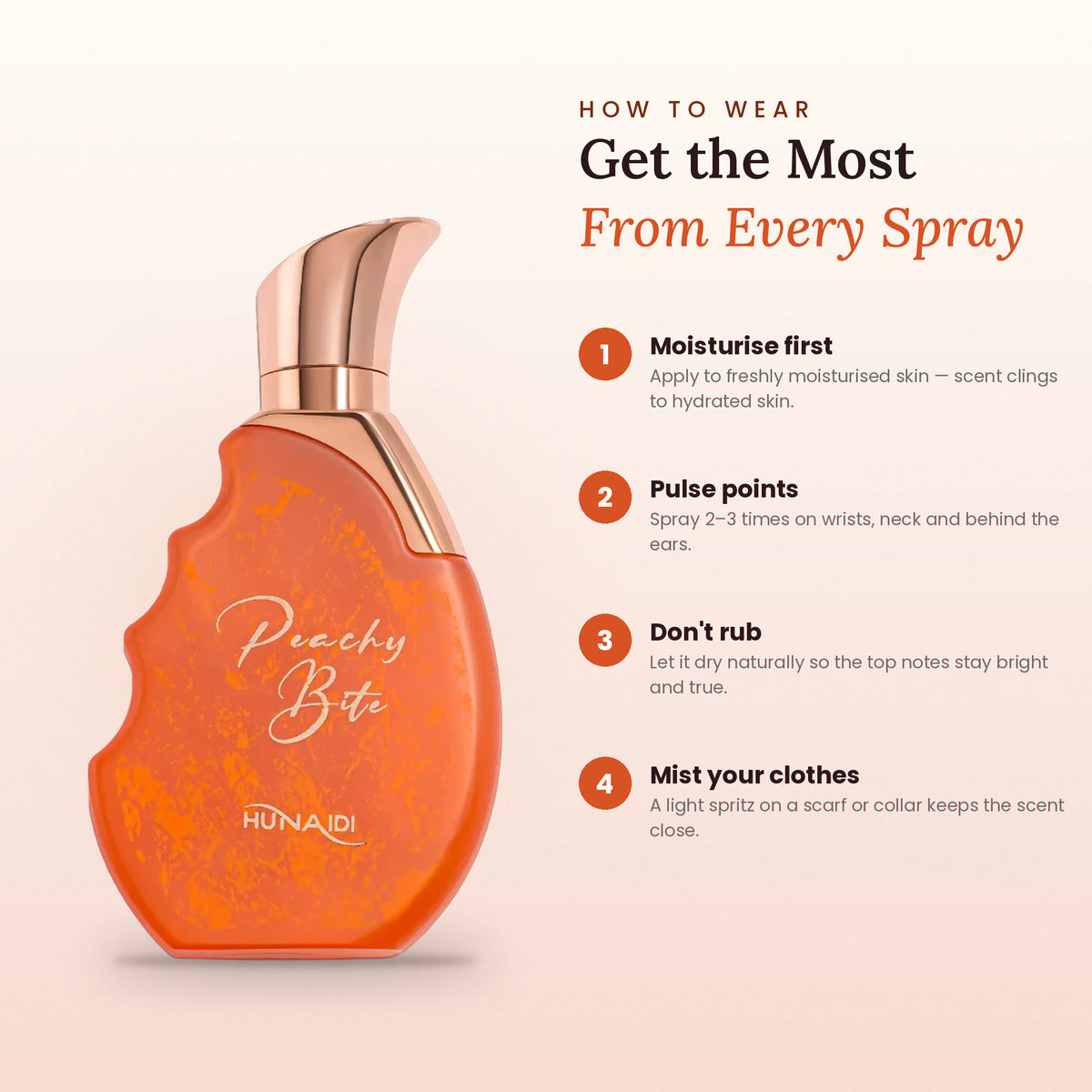 How to wear Peachy Bite