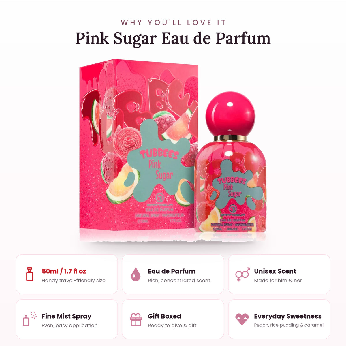 Pink Sugar key features
