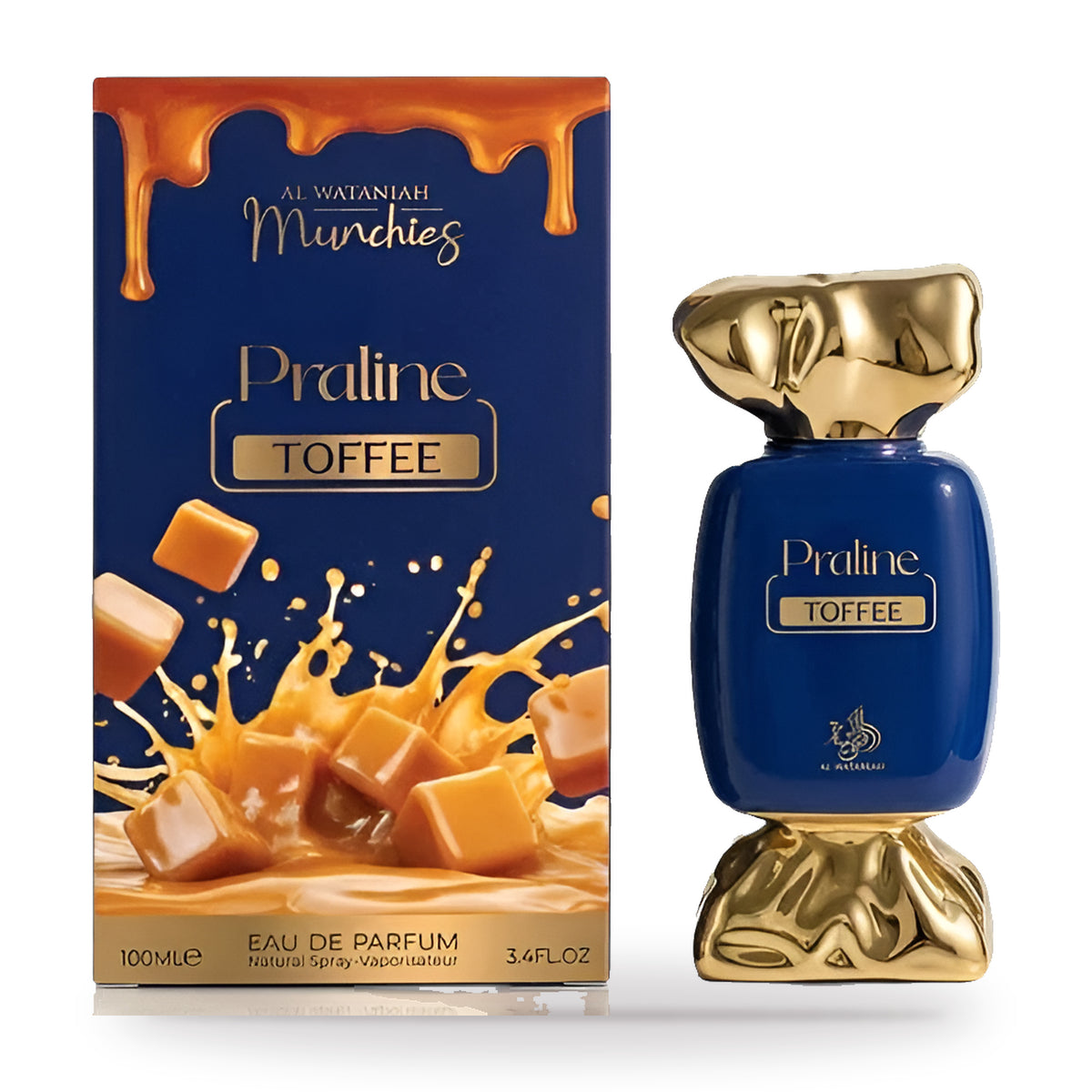 Praline Toffee by Al Wataniah 100ml bottle and box