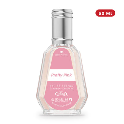 Pretty Pink by Al Rehab 50ml bottle and box