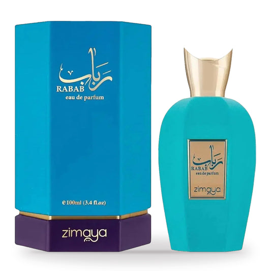 Rabab Blue by Zimaya 100ml bottle and box