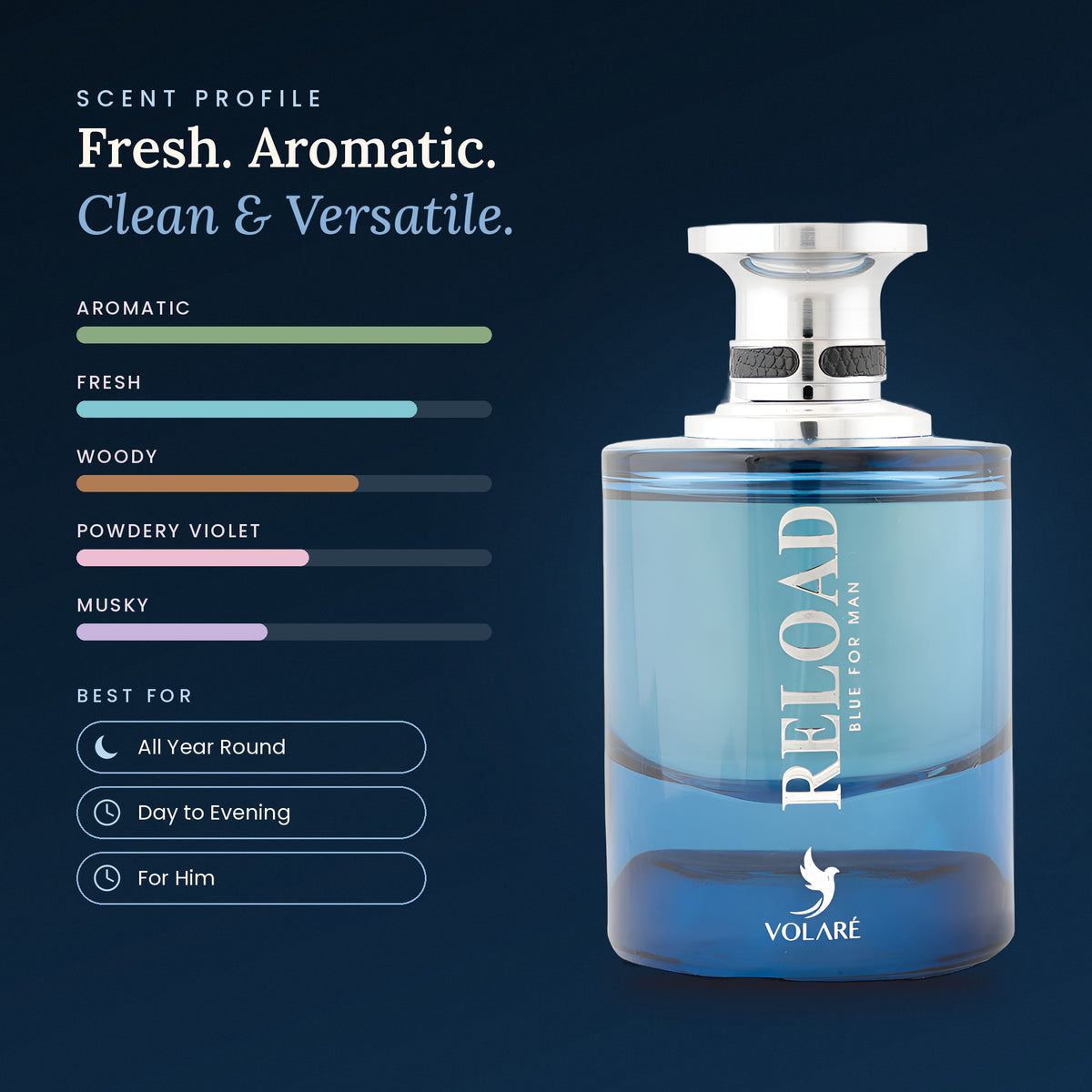 Reload Blue for Man scent profile