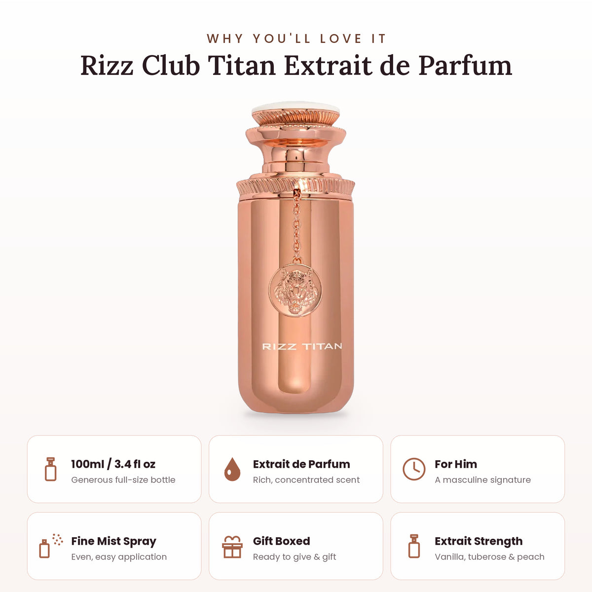 Rizz Club Titan key features