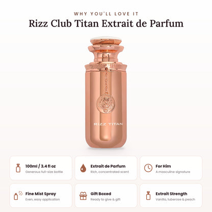 Rizz Club Titan key features